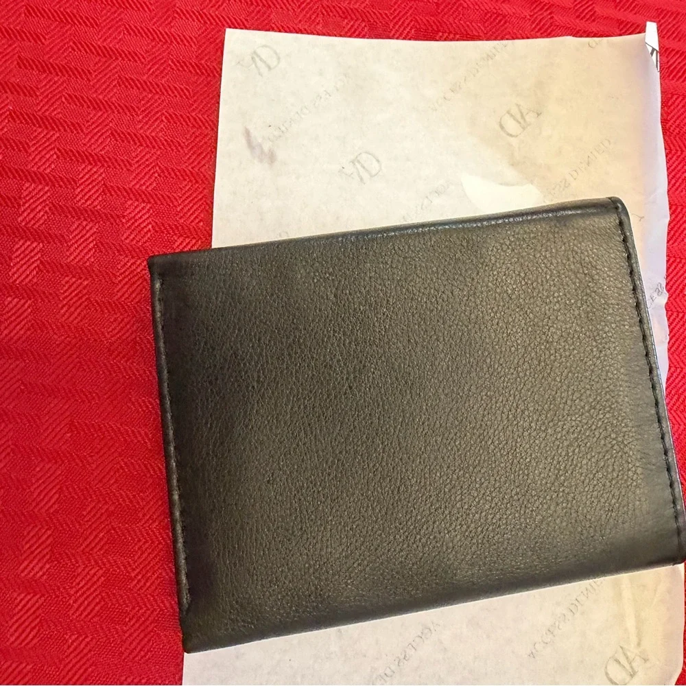 Access Denied Black Leather Trifold Wallet